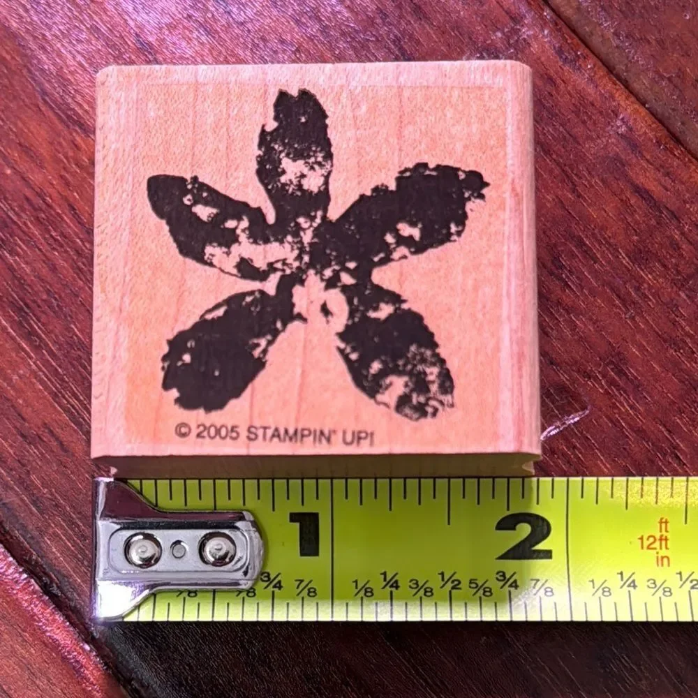 Stampin' Up! Black Floral Rubber Stamp
